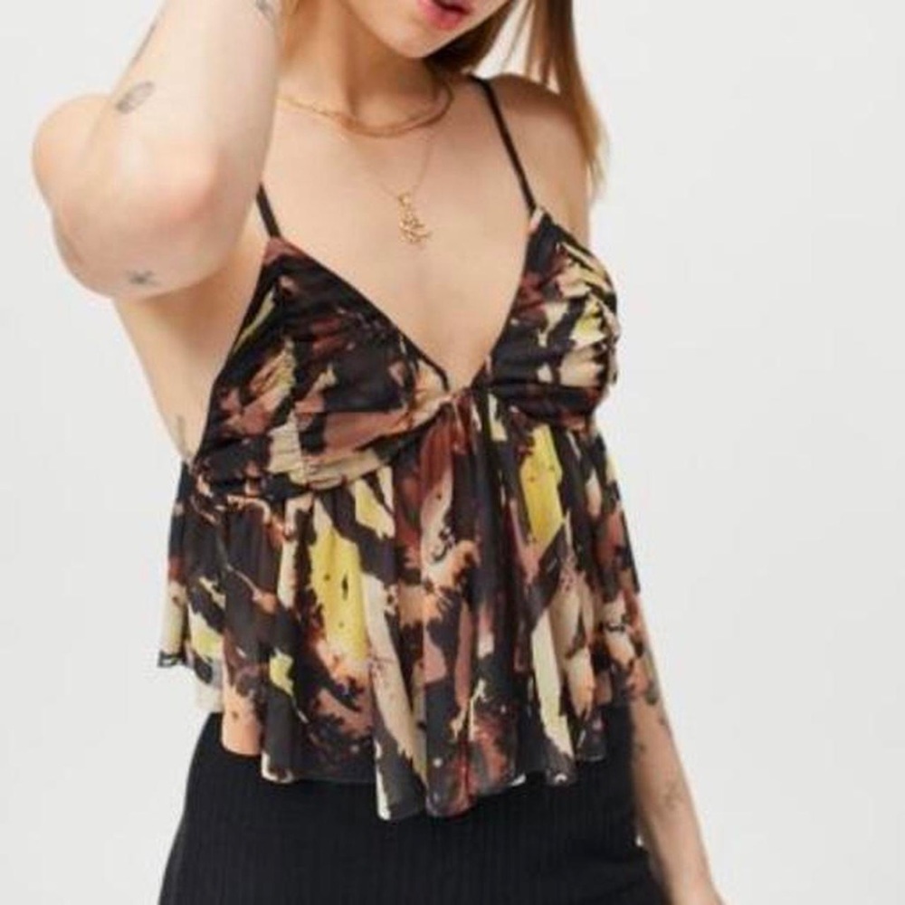 Urban outfitters ruffle cami top